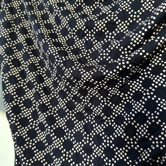 Boden Boatneck Ruched Sheath Dress Honeycomb Pattern Blue - Picture 10 of 10